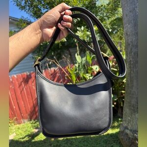 Coach Black Leather Shoulder Bag